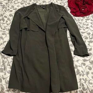 INC Army Green Duster Cardigan